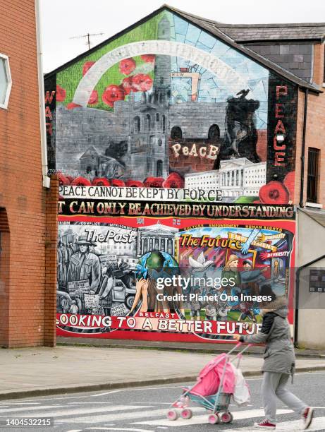 Peace Mural in Newtownards Road, Belfast 2b.