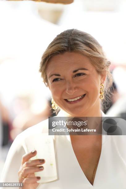Stéphanie, Hereditary Grand Duchess of Luxembourg visits Esch-sur-Alzette for National Day on June 22, 2022 in Esch-sur-Alzette, Luxembourg.