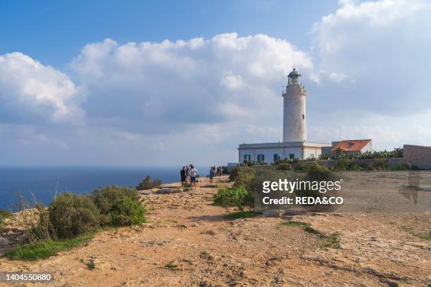 Far de la Mola, lighthouse, Balearic Islands, Formentera, Spain,.