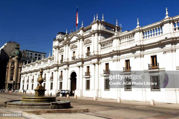 La Moneda Palace, La Constituicion Square, Santiago, Chile.