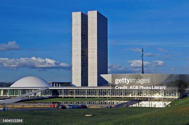 Congresso Nacional, Eixo Monumental, Brasilia, DF, Brazil.