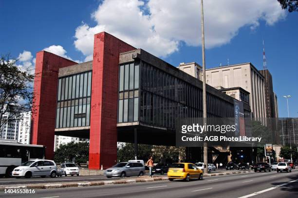 Avenue Paulista, MASP - Museum of Art of Sao Paulo, Sao Paulo, Brazil.