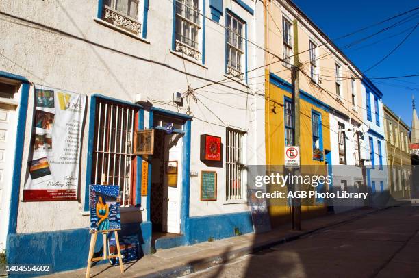 Coloured Houses, Concepcion, Valparaiso, Chile.