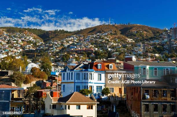 Aerial View, Concepcion, Valparaiso, Chile.