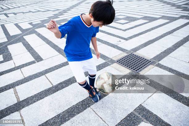 japanese boy soccer player. - athlete bulges stock pictures, royalty-free photos & images