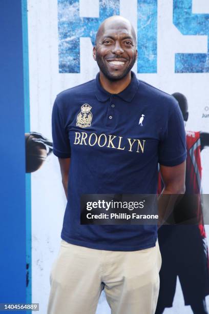 John Salley attends Disney+ "Rise" Los Angeles Premiere at Walt Disney Studios Main Theater on June 22, 2022 in Burbank, California.