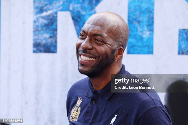 John Salley attends Disney+ "Rise" Los Angeles Premiere at Walt Disney Studios Main Theater on June 22, 2022 in Burbank, California.