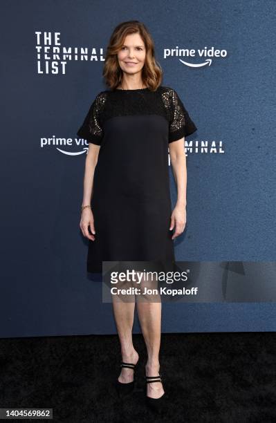 Jeanne Tripplehorn attends "The Terminal List" Los Angeles premiere at DGA Theater Complex on June 22, 2022 in Los Angeles, California.