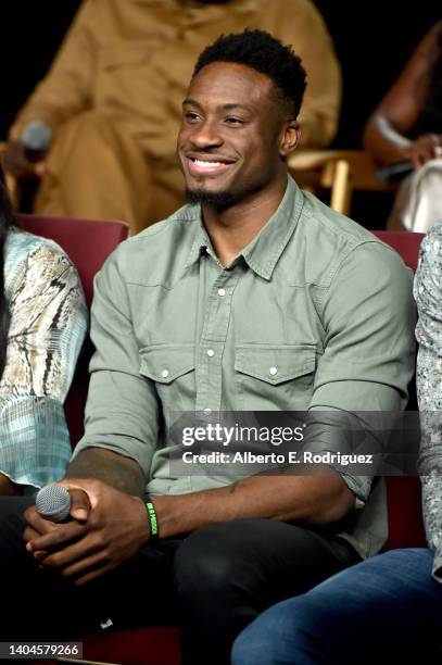 Thanasis Antetokounmpo attends the Rise press junket at The Hollywood Roosevelt in Los Angeles, California on June 21, 2022.