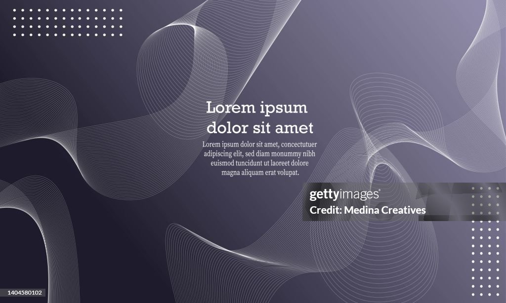 Abstract background with dynamic line wave