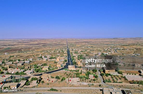 Hawran Syria. Salkhad E La Pianura Dell'hawran Viste Dalla Cittadella. View ...