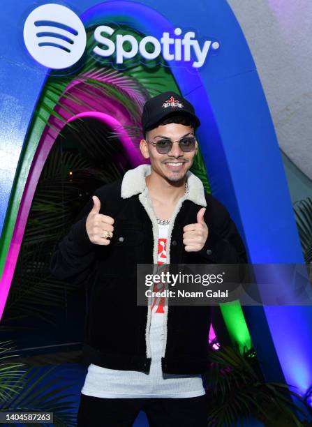 Jossef attends Premios Tu Musica Urbano at Casa Spotify at Perla at La Concha Resort on June 22, 2022 in San Juan, Puerto Rico.