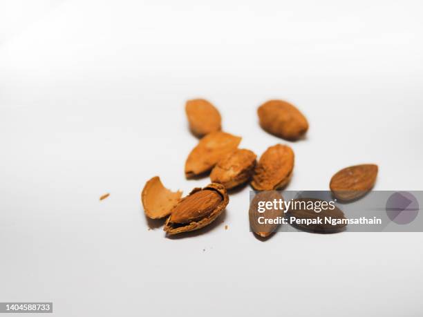 Almond Dried Bean On White Background High-Res Stock Photo