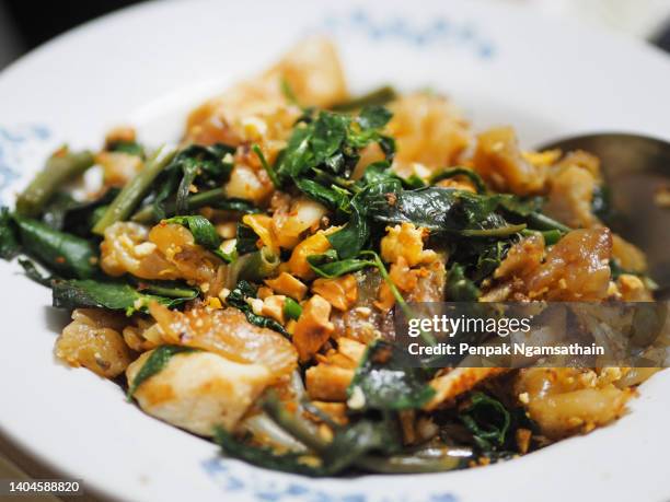 stir-fried soy sauce noodles with sweet vegetables - pollo agridulce fotografías e imágenes de stock