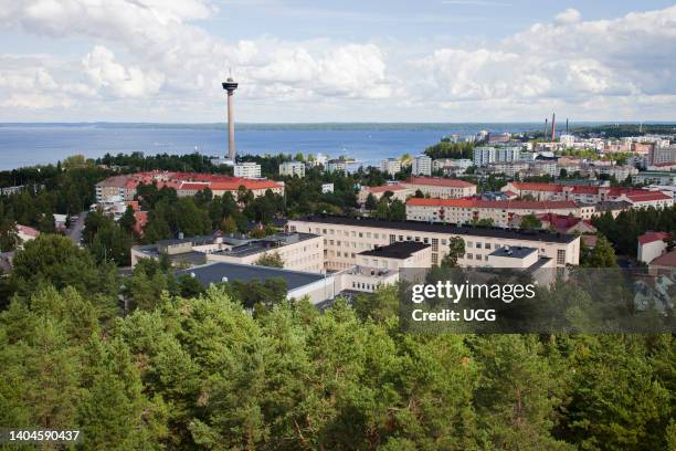 Panoramic View From The Observation Tower. Tampere. Finland. Europe Panoramic View From The Observation Tower. Tampere. Finland. Europe.