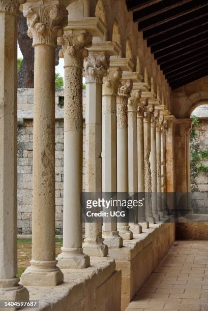 Lecce, Casalabate township of Abbey of Santa Maria di Cerrate, portico .
