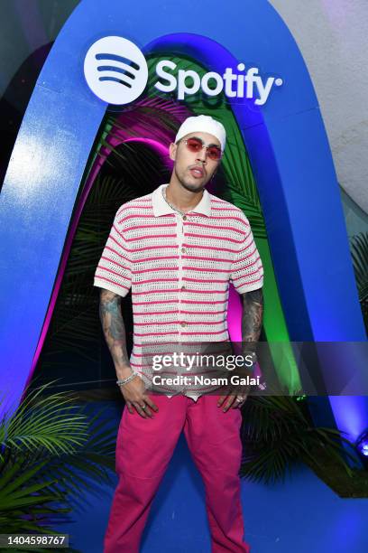 Brytiago attends Premios Tu Musica Urbano at Casa Spotify at Perla at La Concha Resort on June 22, 2022 in San Juan, Puerto Rico.