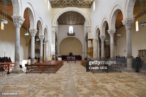 Otranto Cathedral of Santa Maria Annunziata, interior, central nave.