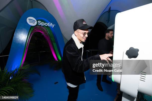 Jossef attends Premios Tu Musica Urbano at Casa Spotify at Perla at La Concha Resort on June 22, 2022 in San Juan, Puerto Rico.