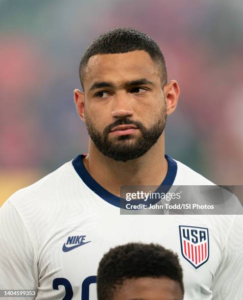Cameron Carter-Vickers of the United States during a Concacaf Nations League game between Grenada and USMNT at Q2 Stadium on June 10, 2022 in Austin,...