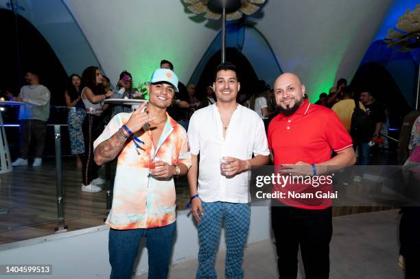 People attend Premios Tu Musica Urbano at Casa Spotify at Perla at La Concha Resort on June 22, 2022 in San Juan, Puerto Rico.