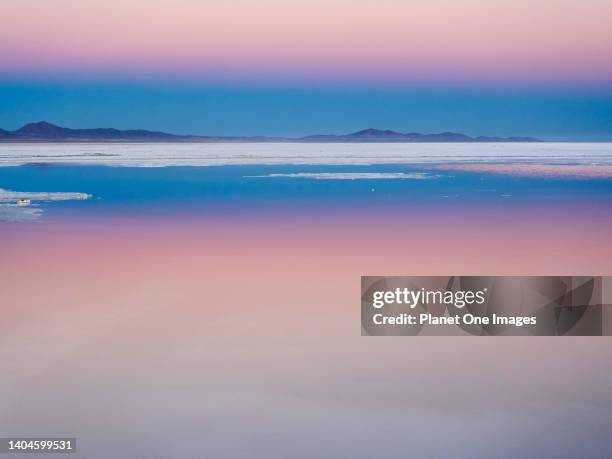 The Uyuni Salt Flats of Bolivia at dusk 7.