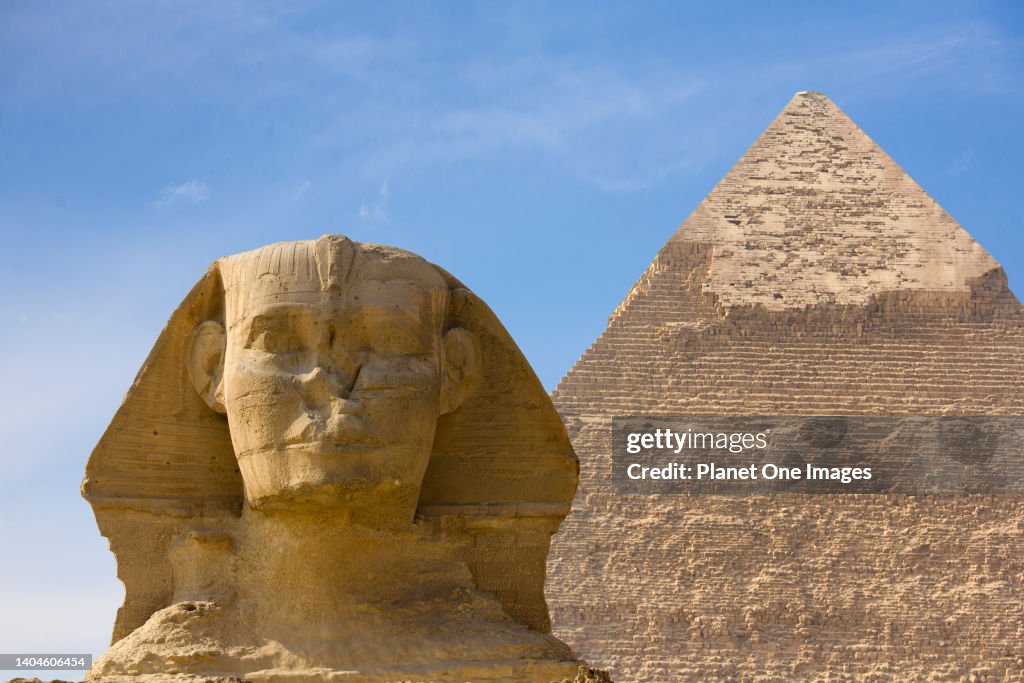 The Sphinx and Khafre Pyramid at Giza, Egypt 5