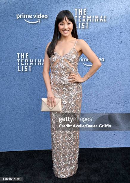 Constance Wu attends the "The Terminal List" Los Angeles Premiere at DGA Theater Complex on June 22, 2022 in Los Angeles, California.