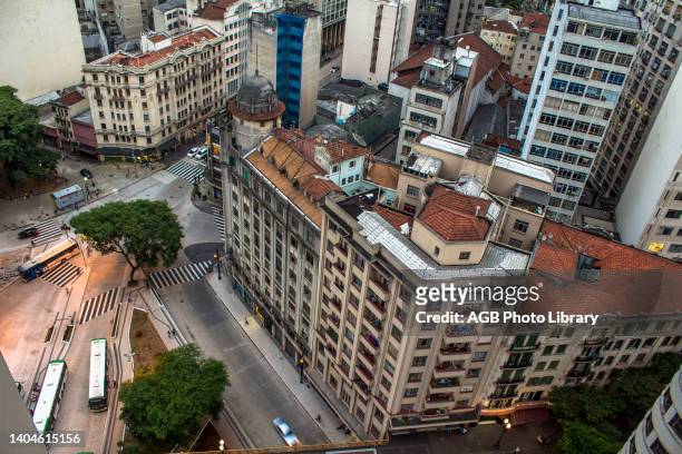 Sao Paulo, SP, Brasil, . CENTRO ANTIGO. Vista aérea dos prédios do centro antigo da cidade de Sao Paulo, SP. – FOTO: ALF RIBEIRO Aerial view,...
