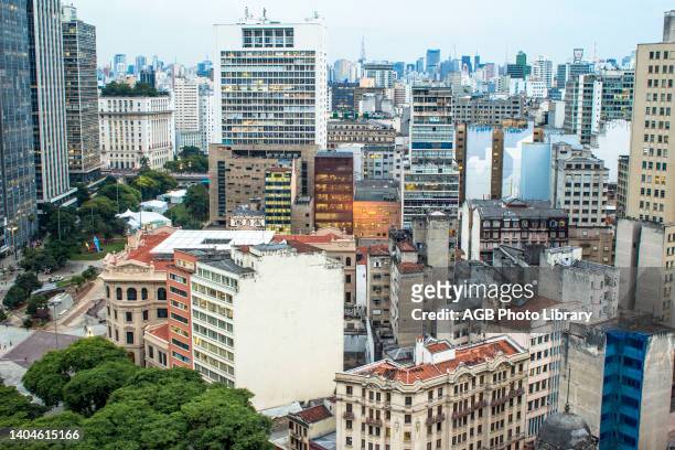 Sao Paulo, SP, Brasil, . CENTRO ANTIGO. Vista aérea dos prédios do centro antigo da cidade de Sao Paulo, SP. – FOTO: ALF RIBEIRO Aerial view,...