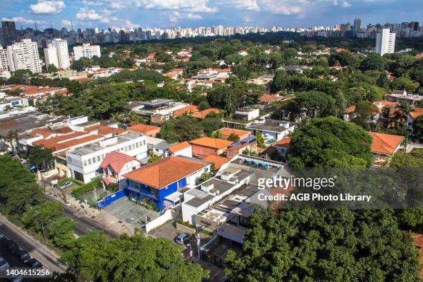 Sao Paulo, SP, Brasil, . VISTA AÉREA. Vista aérea do bairro Jardim Europa, na zona oeste de Sao Paulo, SP. Aerial view, Jardim Europa, , Capital, Sao...