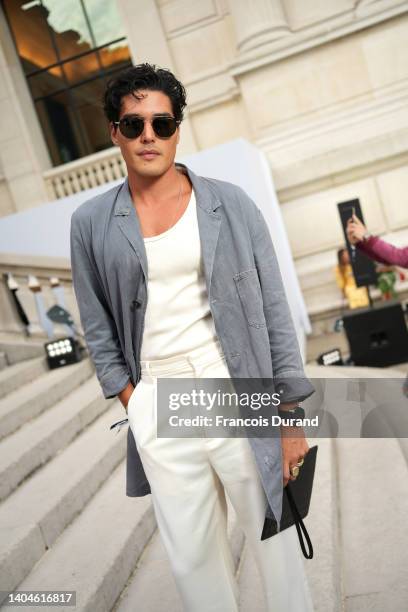 Cristiano Caccamo attends Montblanc Cocktail : "On The Move" Montblanc Extreme Launch At Palais Galliera at Palais Galliera on June 22, 2022 in...