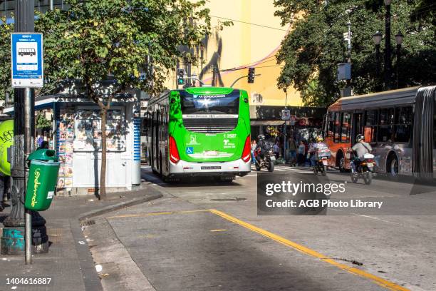 Sao Paulo, SP, Brasil, . RUA XAVIER DE TOLEDO. Tráfego de ônibus e veículos na Rua Xavier de Toledo, centro de Sao Paulo, SP. Traffic, buses,...
