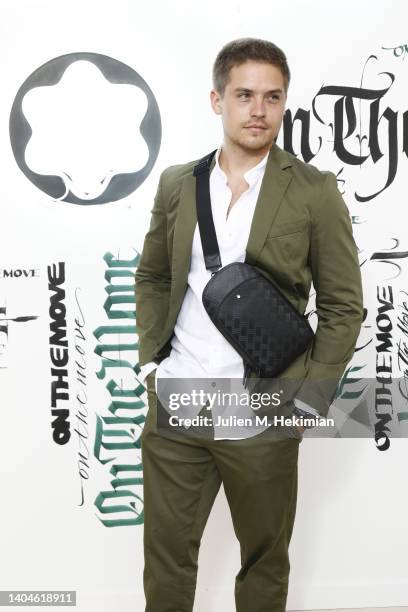 Dylan Sprouse attends Montblanc Cocktail : "On The Move" Montblanc Extreme Launch At Palais Galliera at Palais Galliera on June 22, 2022 in Paris,...