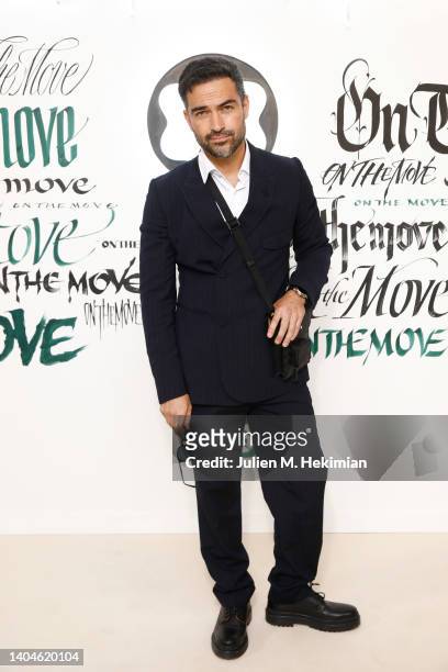 Alfonso Herrera attends Montblanc Cocktail : "On The Move" Montblanc Extreme Launch At Palais Galliera at Palais Galliera on June 22, 2022 in Paris,...