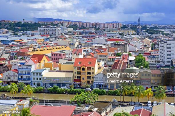 View over Fort-de-France, capital city of the French island of Martinique in the Caribbean Sea.