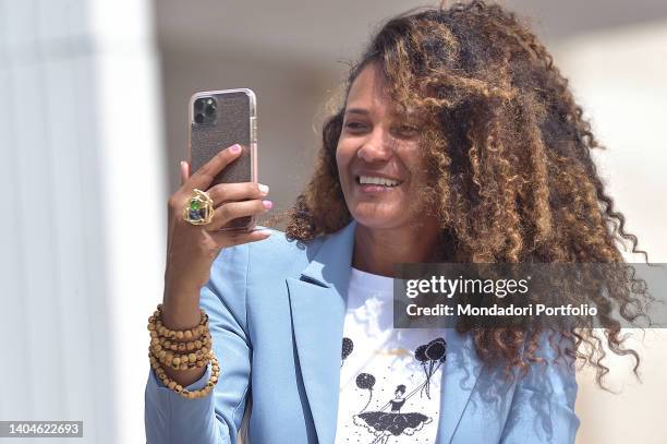 Denny Andreína Méndez de la Rosa known as Denny Mendez, attends the Wednesday audience of Pope Francis in St. Peter's Square. Vatican City , June...