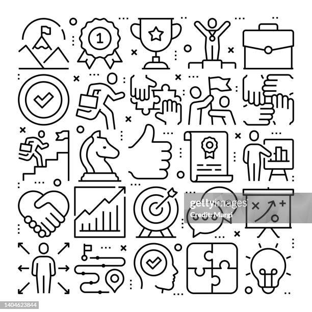 success line icon pattern design - human resources background stock illustrations