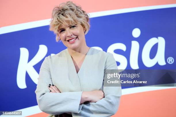 Tania Llasera attends the 'Krissia' photocall at the Ephimera space on June 23, 2022 in Madrid, Spain.