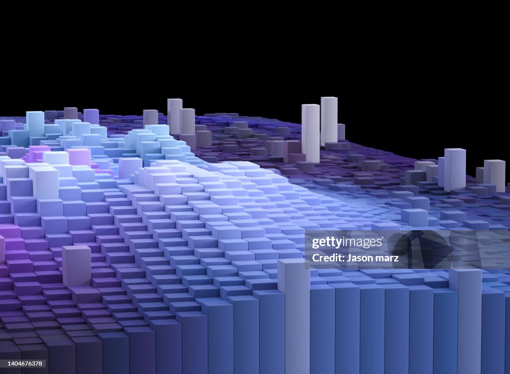 Cube pattern background pastel colored