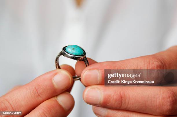 jewelry - turquoise stone stock pictures, royalty-free photos & images