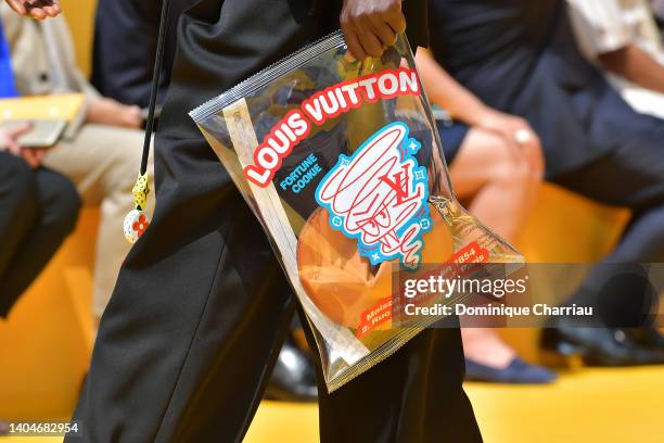 Model walks the runway during the Louis Vuitton Menswear Spring Summer 2023 show as part of Paris Fashion Week on June 23, 2022 in Paris, France.