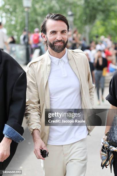 Nicolas Ghesquière attends the Louis Vuitton Menswear Spring Summer 2023 show as part of Paris Fashion Week on June 23, 2022 in Paris, France.