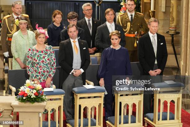 Princesse Alexandra, Prince Louis, Prince Gabriel and Prince Guillaume of Luxembourg and Princess Stephanie of Luxembourg, Grand Duchess Maria...