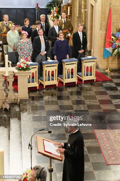 Princesse Alexandra, Prince Louis, Prince Gabriel and Prince Guillaume of Luxembourg and Princess Stephanie of Luxembourg, Grand Duchess Maria...