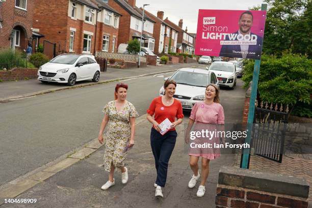 Shadow Secretary of State for Transport, Lou Haigh , Shadow Chancellor of the Exchequer, Rachel Reeves and Labour MP for Barnsley East, Stephanie...