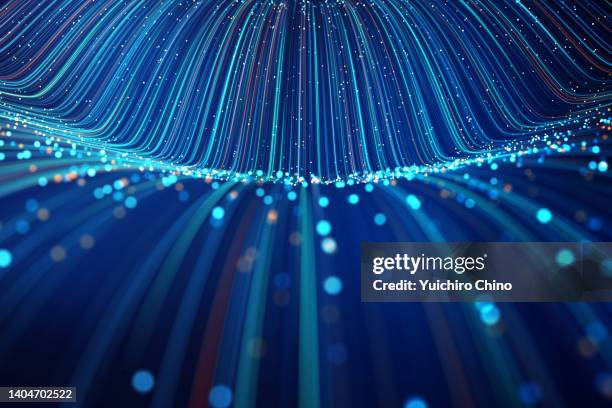 network and data flowing - fiber optics stock pictures, royalty-free photos & images