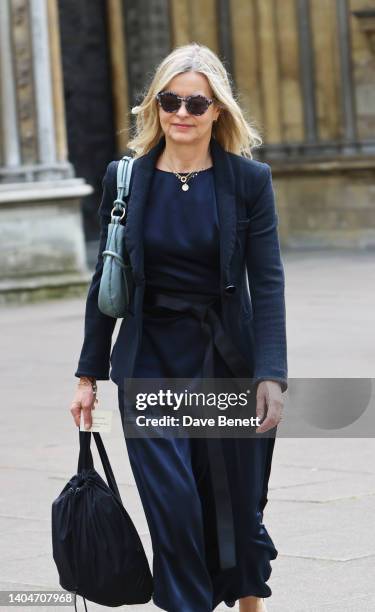 Lady Helen Taylor departs Westminster Abbey following the service of celebration for The Lady Elizabeth Shakerley CVO also known as Lady Elizabeth...