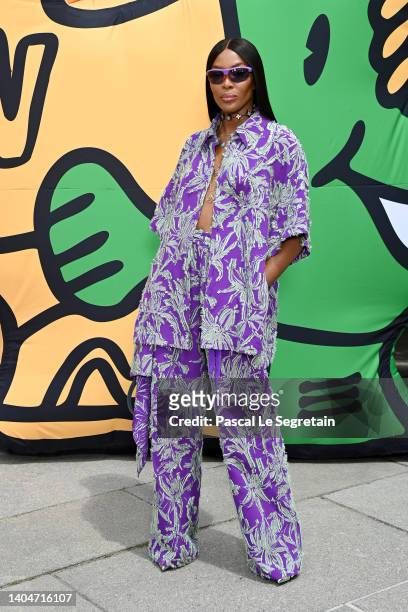 Naomi Campbell attends the Louis Vuitton Menswear Spring Summer 2023 show as part of Paris Fashion Week on June 23, 2022 in Paris, France.