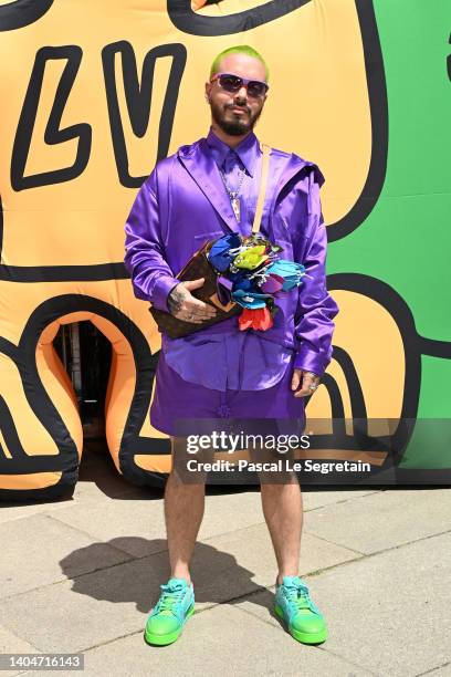 Balvin attends the Louis Vuitton Menswear Spring Summer 2023 show as part of Paris Fashion Week on June 23, 2022 in Paris, France.